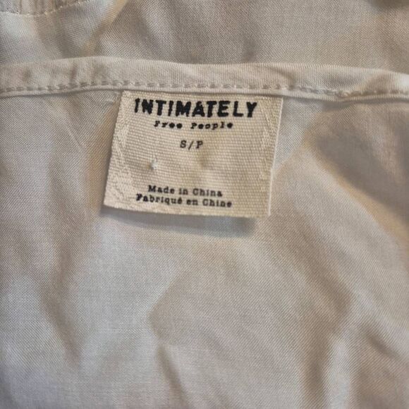 Free People Intimately White Slip Dress w Adjustable Spaghetti Straps EUC - Picture 14 of 15